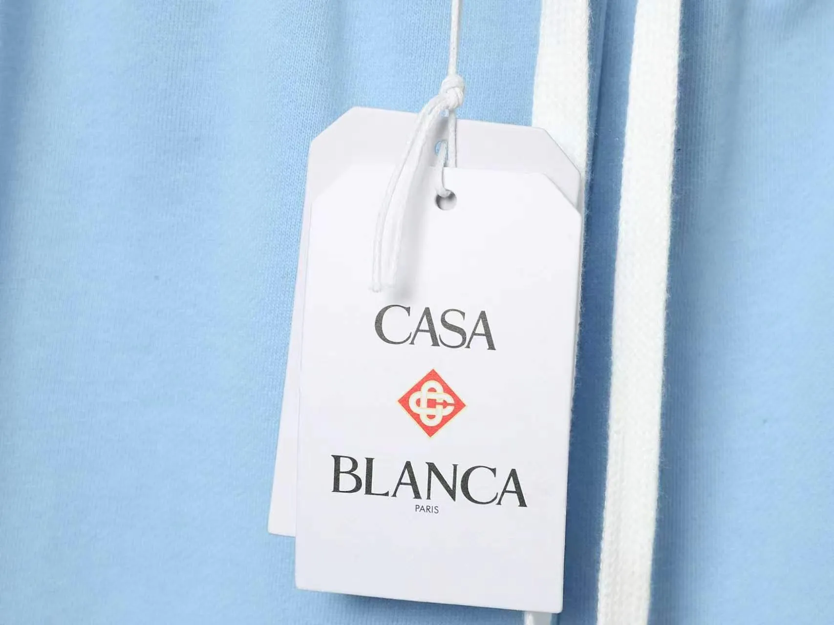 CASABLANCA Casa shorts Printing technology Original development Using gram custom terry fabric Upper body is comfortable Back pocket design Original turning details Made by domestic first-line brands Factory OEM Workmanship is impeccable Wash mark Main wheat Hang tag Complete packaging Sizes S.M.L.XL